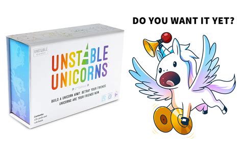 Unstable games - 3XL. 33 in. 28 in. 19 in. Tic Tac K.O. is a quick-to-learn card game that puts a diabolical twist on Tic Tac Toe, letting you smack your opponents to the side as you claim squares in your quest for victory. These adorable ruthless Dragons and Unicorns won't hesitate to destroy their opponents with fire, lightning, or a swift …